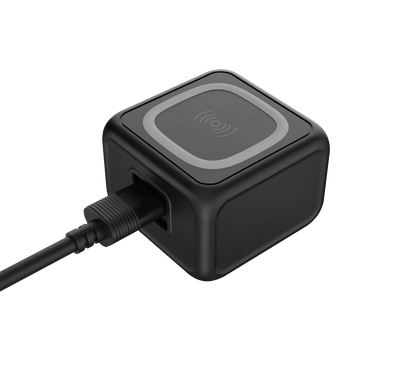 Porodo Triple Ports Fast Wireless Charger - Black