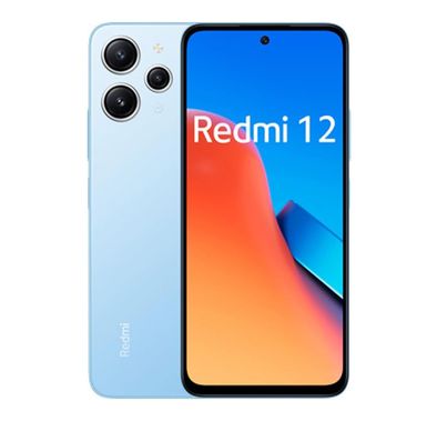 Xiaomi Redmi 12 Smartphone IND Version, RAM 6GB, Storage 128GB, 4G LTE, Dual Sim, 5000mAh Battery, Fingerprint Sensor, GPS, Bluetooth 5.3 - Sky Blue