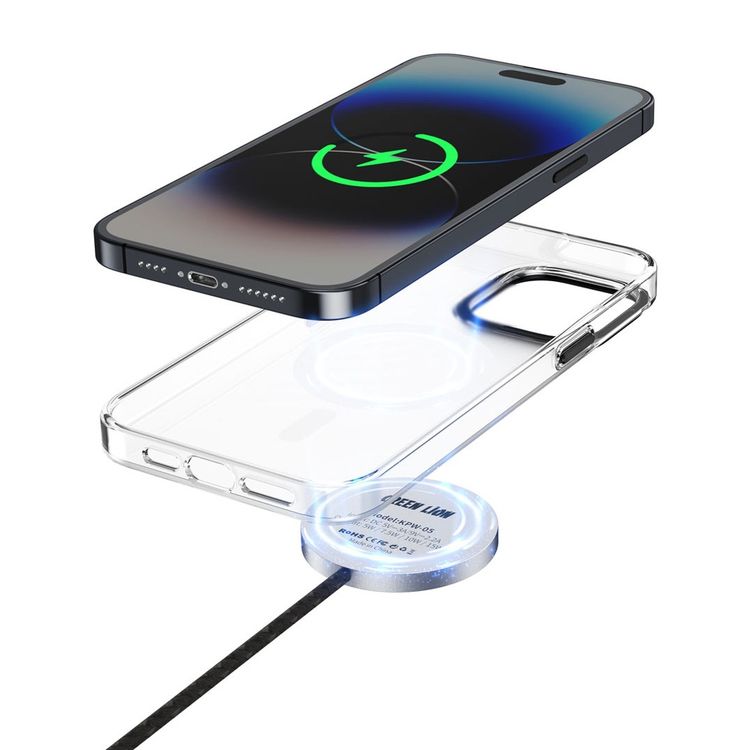 Green Lion Matte MagSafe (Metal Camera Ring and Metal Button) - Dark Blue - iPhone 15 Pro Max