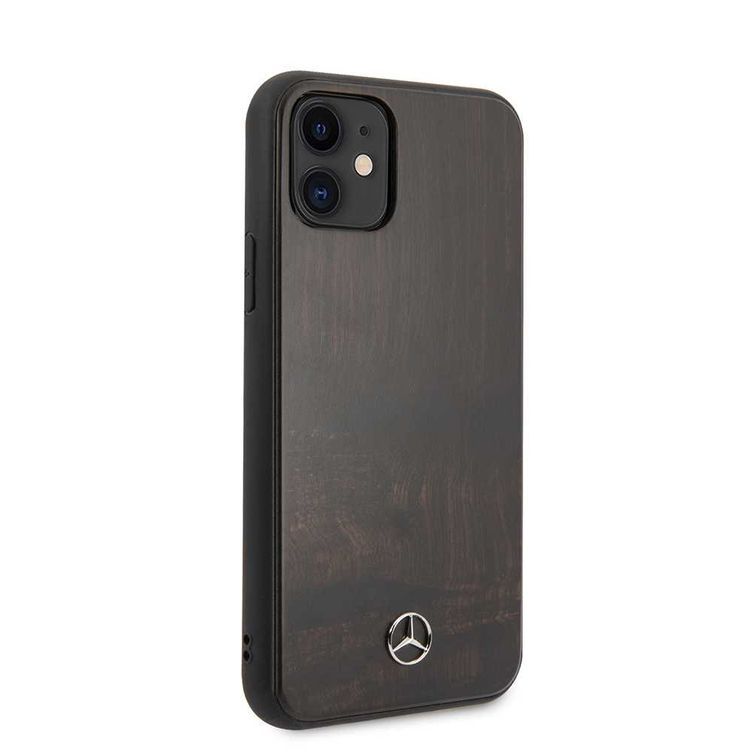 CG MOBILE Mercedes-Benz RoseWood Hard Phone Case for iPhone 11 Officially Licensed - Brown