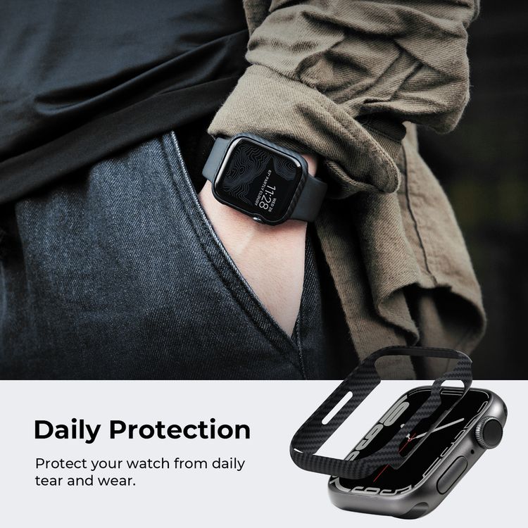 Pitaka Air Case For Apple Watch 45mm - Black	