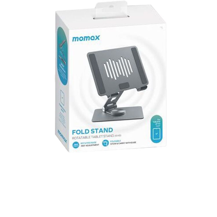 Momax KH8E Fold Portable Stand for Tablet & Laptop - Space Gray