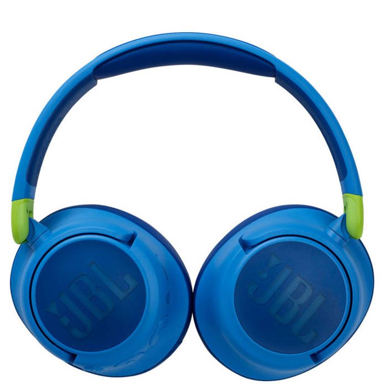 JBL JR460NC Wireless Over-Ear Headphones with Noise Canceling for Kids, Lightweight & Compact Design, Up to 30 Hours Music Play Time, 3 Microphones, Multi-Point Connection, Rechargeable Battery, Built-in Microphone - Blue