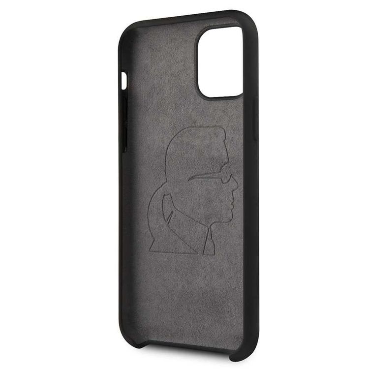 Karl Lagerfeld Ikonik Silicone Case For iPhone 11 Pro Max - Black