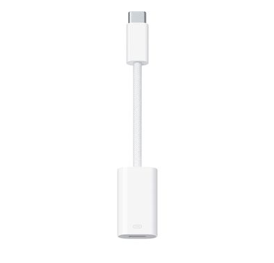 Apple USB-C to Lightning Adapter compatible with iPad 12.9-inch, 11-inch, iPad (10th generation), iPad Air (4th and 5th generation) ,iPad mini (6th generation),... - White
