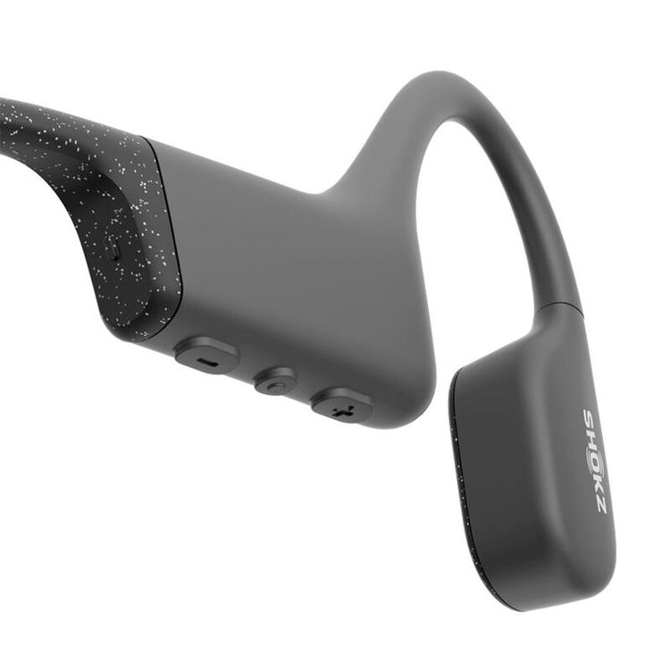 Shokz OpenSwim Wireless Headphones for Swimmers with 8 Hours Battery Life, Silicone Rubber Carrying Case, 7th Generation Bone Conduction, Open Ear Comfort - Black