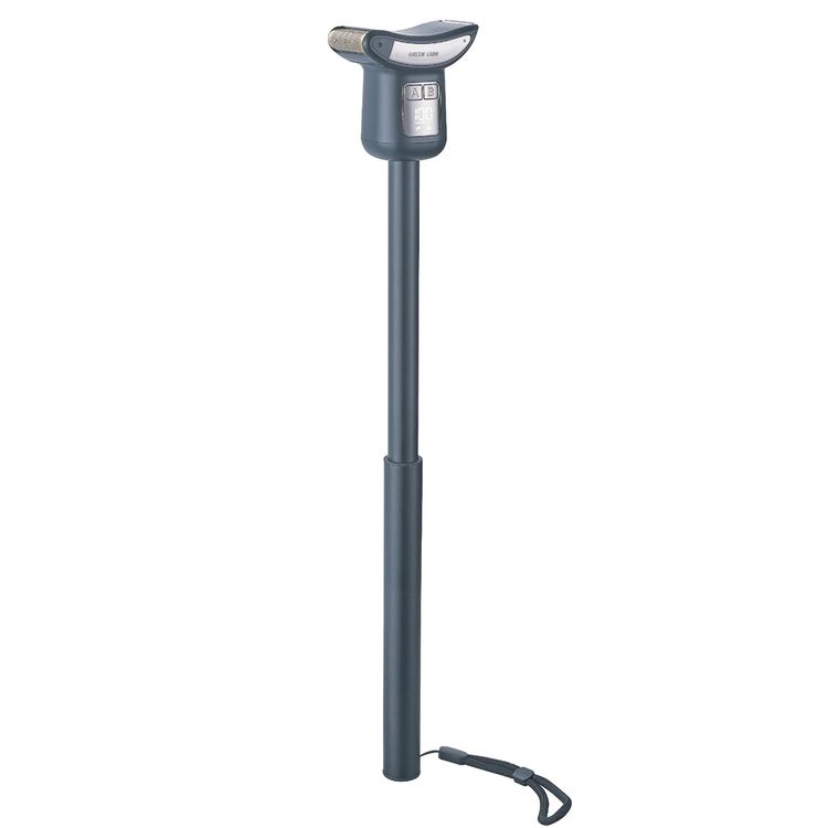 Green Lion Flexgroom 2-in-1 Body Groomer with 22-40.3cm Extendable Handle, ABS Material, Stainless Steel Blade, IPX6 Water Resistance Level, 600mAh Battery Capacity, Type-C Charging Port, 1.5 Hours Charging Time, 2 Hours Working Time, Digital Display - Gray