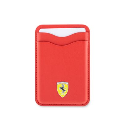 Ferrari Cardslot Magsafe PU Leather - Red