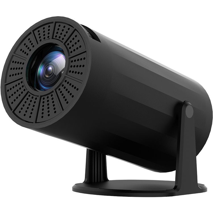 بروجكتور بورودو اللاسلكي متعدد الزوايا مع تقنية ضبط المفاتيح التلقائي، شاشة LCD بحجم 2.69 بوصة، نظام تشغيل أندرويد 11.0، مصباح LED بقوة 50 واط، جهاز تحكم عن بعد، إصدار بلوتوث 5.0 - أسود