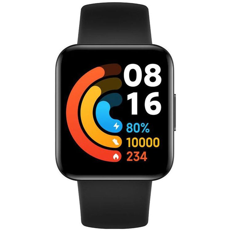 Xiaomi POCO Smartwatch, up to 14 Days Battery Life, 1.6" AMOLED Display, Bluetooth 5.0, Android & iOS, Heart Rate Tracking, Breathing Training, Stress Monitoring, Accelerometer, Gyroscope, Electronic Compass, GPS - Black