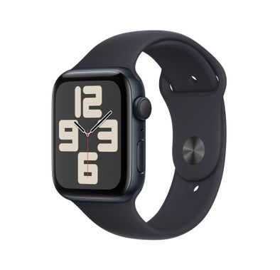 Apple Watch SE 2023 [GPS 44mm] Midnight Aluminum Case with Midnight Sport Band | M/L