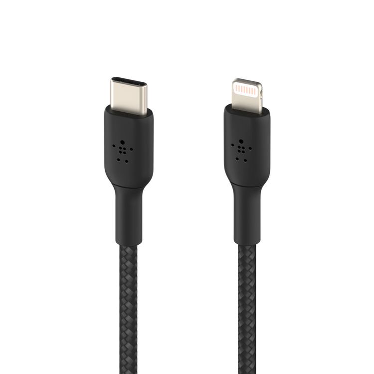 Belkin CAA004BT1MBK Boost Charge Braided USB-C with Lightning Connector 1m / 3.3ft - Black