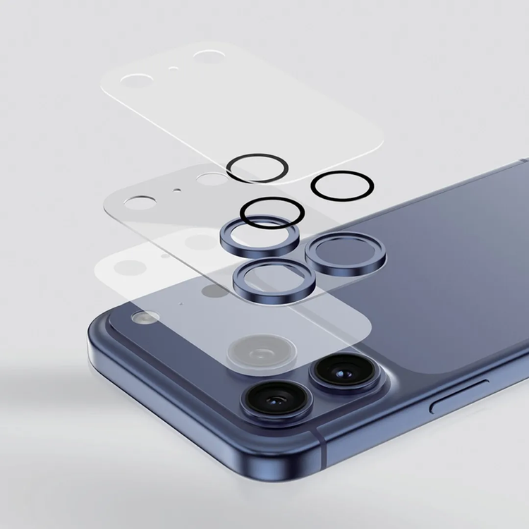 Green Lion Kanzen Camera Lens for iPhone 17 Pro, 9H Hardness, Easy to Apply, Anti Fingerprint, Bubble Free, Full Coverage, Ultra Clear Shooting, Impact Resistant, Ultra-Thin Base - Blue