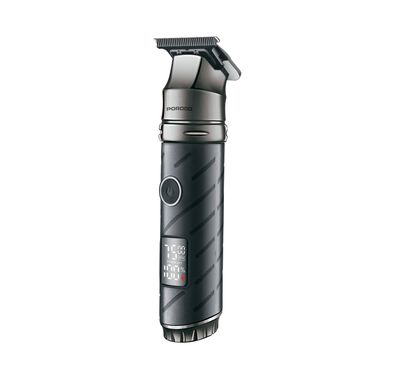 Porodo Lifestyle Edgemaster T-Blade Trimmer & Shaver with Display & 4 Comb Heads, 5W Rated Power, 2000mAh Battery Capacity, 7000RPM Motor Speed, 4 Hours Working Time, USB-C Charging Port, Zinc Alloy Material, Corrosion-Free Ceramic Blades, Dual Speed Control, Consistent & Powerful Torque - Black