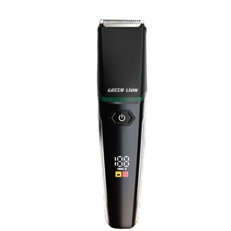 Green Lion 5-in-1 Grooming Kit with 6 Size Combs, 600mAh Lithium Battery, Stainless Steel Material, Type-C Charging Port, 90 Minutes Working Time, 1.5 Hours Charging Time, LED Display - Black