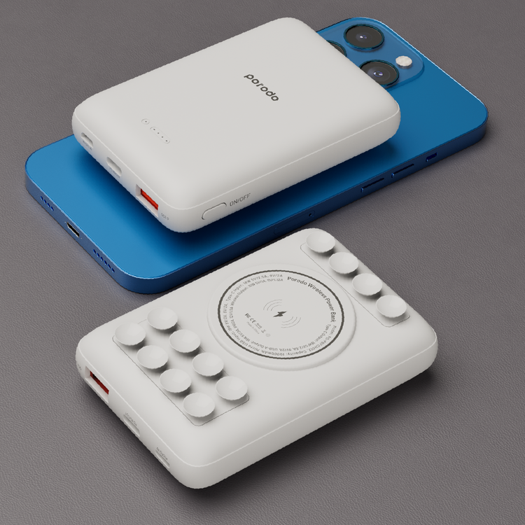 Porodo 10000mAh Suction Power Bank With Type-C PD Input & Output