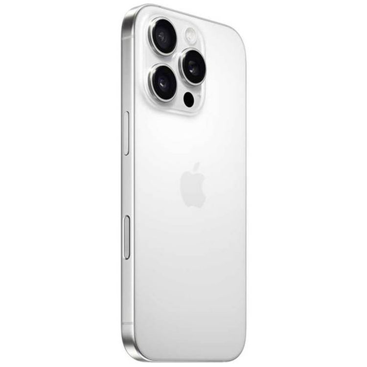 Apple iPhone 16 Pro with 256GB Capacity, 6.3‑inch Screen Size, USB-C Connector Type, 6‑Core CPU, 6‑Core GPU, 5G Network Technology, Splash, Water & Dust Resistant, Middle East Version - White Titanium