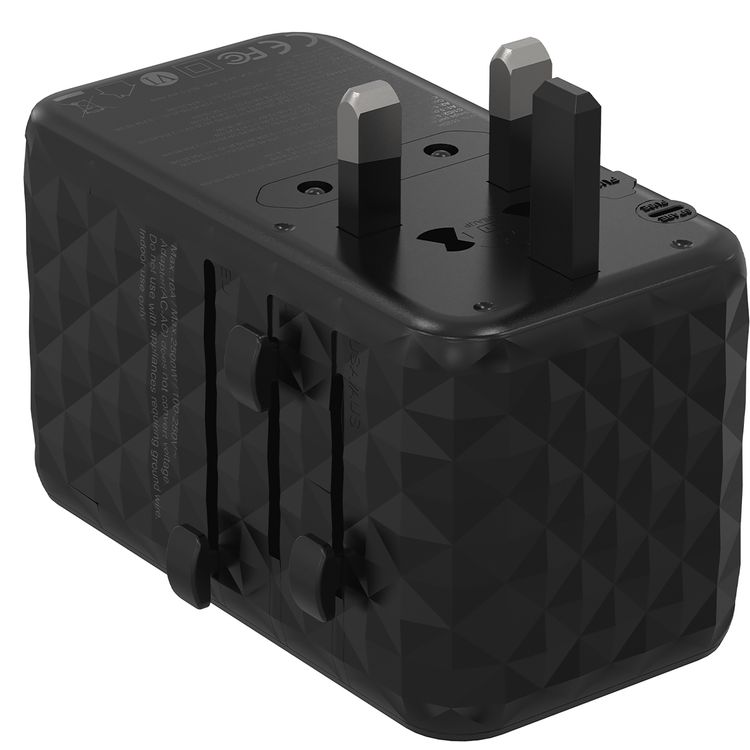 Powerology 4-Port Universal GaN Super Charger - Black