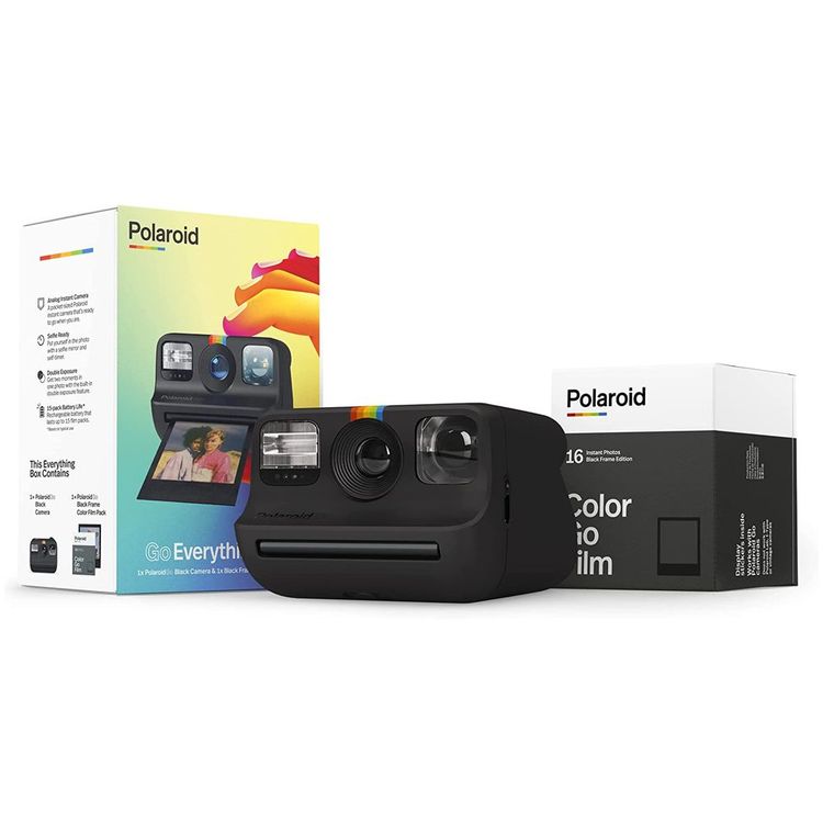 Polaroid Go Instant Mini Camera & Go Film Bundle | Black