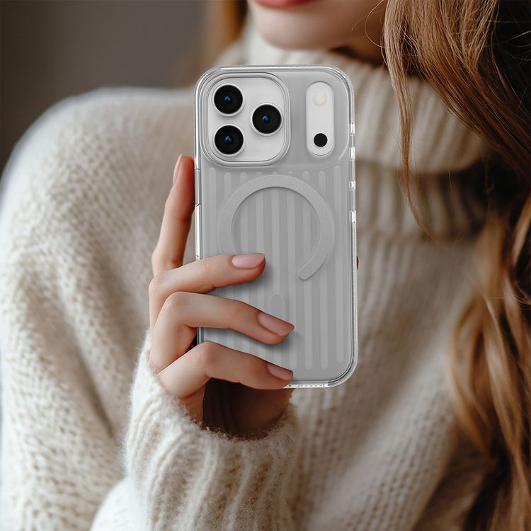 حافظة Levelo Cabin Elite MagSafe لجهاز iPhone 17 Pro، زوايا مقاومة للصدمات، حواف مرتفعة للكاميرا والشاشة، مقاومة للخدوش بدرجة 2H، مغناطيسات قوية، تقنية الوضوح المستدام، مصد مقاوم للصدمات، اجتازت اختبار السقوط - سيلفرستون