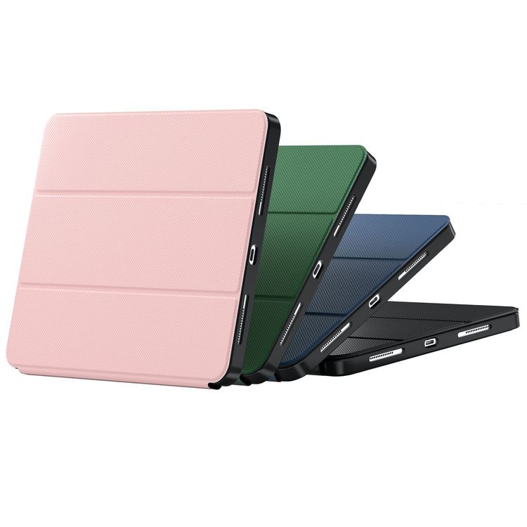 Green Lion Hogo Premium Case with Pencil Holder for iPad Air 11", Ultra Slim Fit, Stable Tri-Fold Stand, Built-in Pencil Holder, Magnetic Smart Cover, Auto Sleep/Wake - Blue