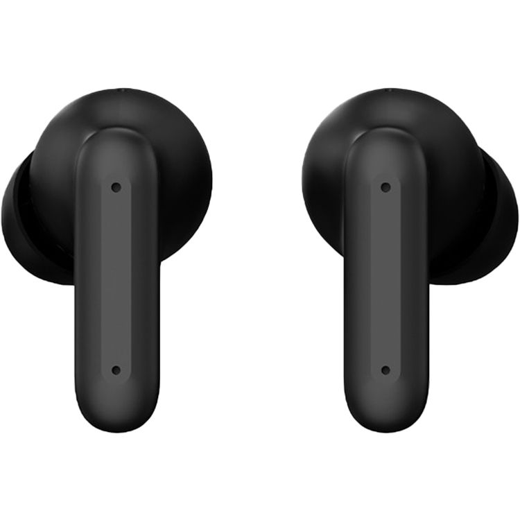 Green Lion Brooklyn True Wireless Earbuds with Voice Assistant, 4 Hours Playtime, Built-in Microphone, HiFi Sound, Touch Control, Dual-Mic - Black