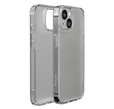 Levelo Lucu Matte Back Case for iPhone 14, 3H Anti-Scratch, Shock-Proof Edge - Matte Clear