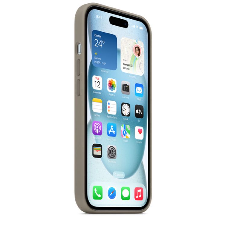 Apple iPhone 15 Silicone Case with MagSafe  - Clay