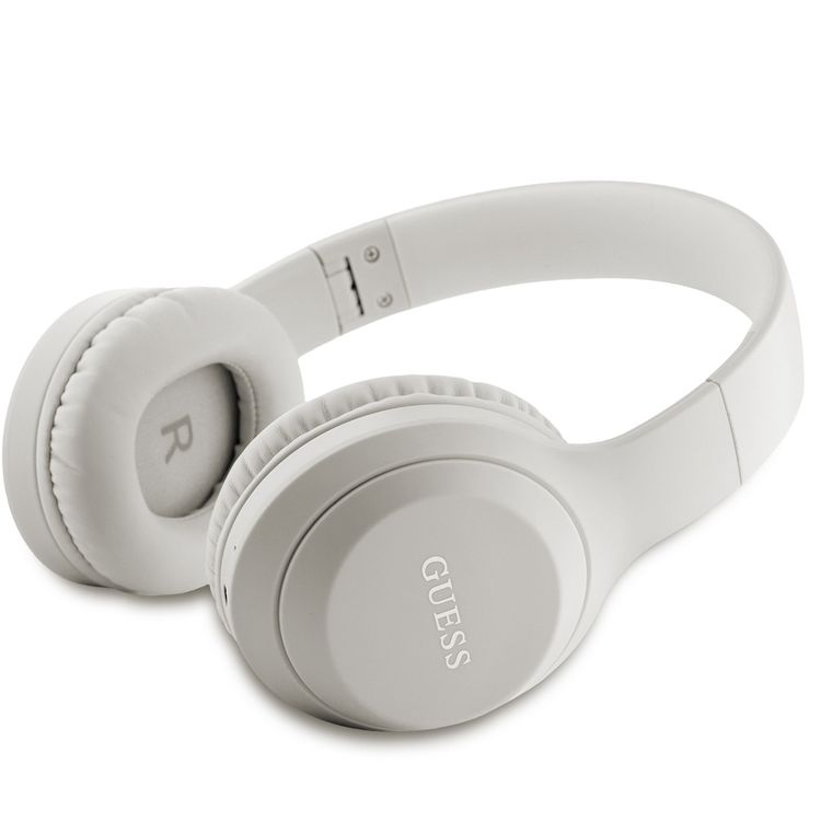 سماعات رأس جيس بشعار مطبوع كلاسيكي، وقت تشغيل 32 ساعة، وقت شحن 2 ساعة، وسادة مريحة عالية الجودة، تحكم في التشغيل والمكالمات، مقاومة للماء، مكالمات بدون استخدام اليدين، منفذ توصيل USB-C - فضي