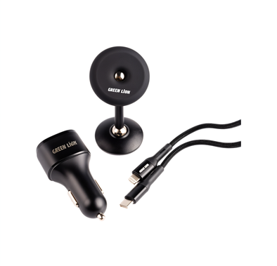 Green Lion 3-in-1 Combo Magnetic Car Holder with PD 20W, ...