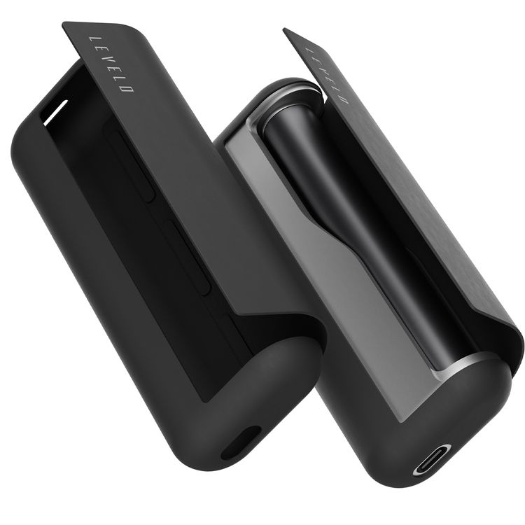 Levelo Nikko Silicone Case For IQOS Iluma Prime 2023, Slip-Resistant, Smooth Silicone Finish, Ultra Slim, Water, Impact & Dust Resistant - Black 