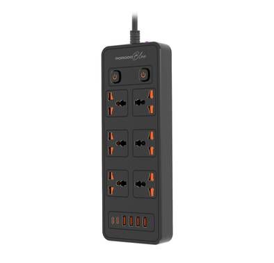 Porodo 6AC-Dual Switch Universal Power Strip with Premium...