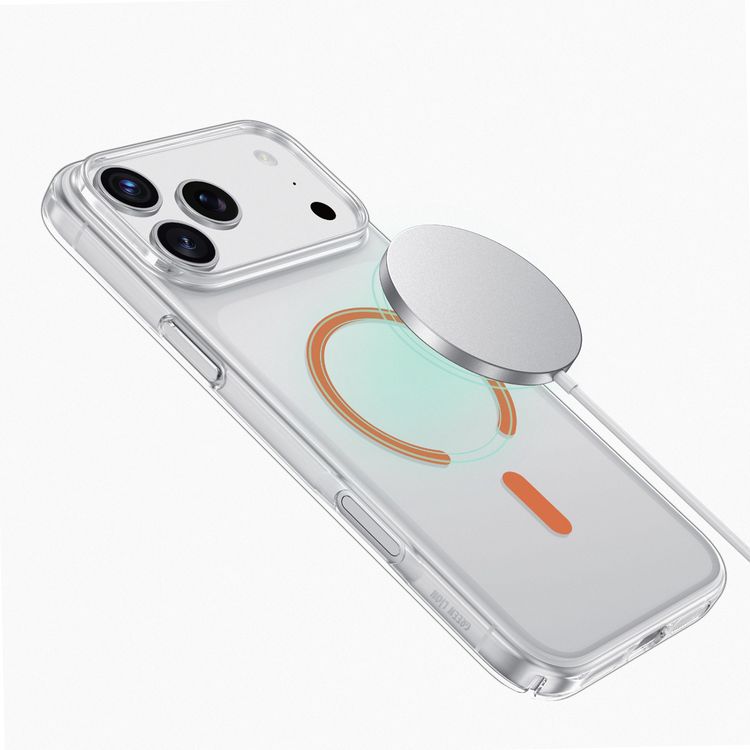 Green Lion Coral Delgado Case for iPhone 17 Pro, MagSafe Compatible, Slim & Lightweight Design, Camera Protection, Comfortable Grip, Anti-Yellowing & Anti-Scratch - Orange