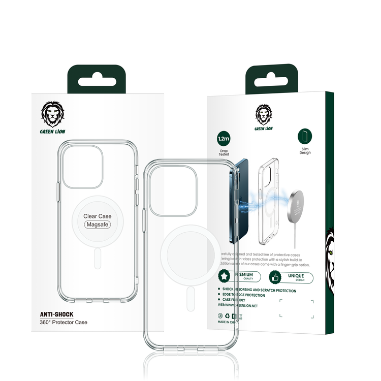 Green Lion 360° Anti-Shock Creative Magnetic Case for iPhone 13 6.1",  Anti-Scratch, Easy Access to All Ports, Drop Protection