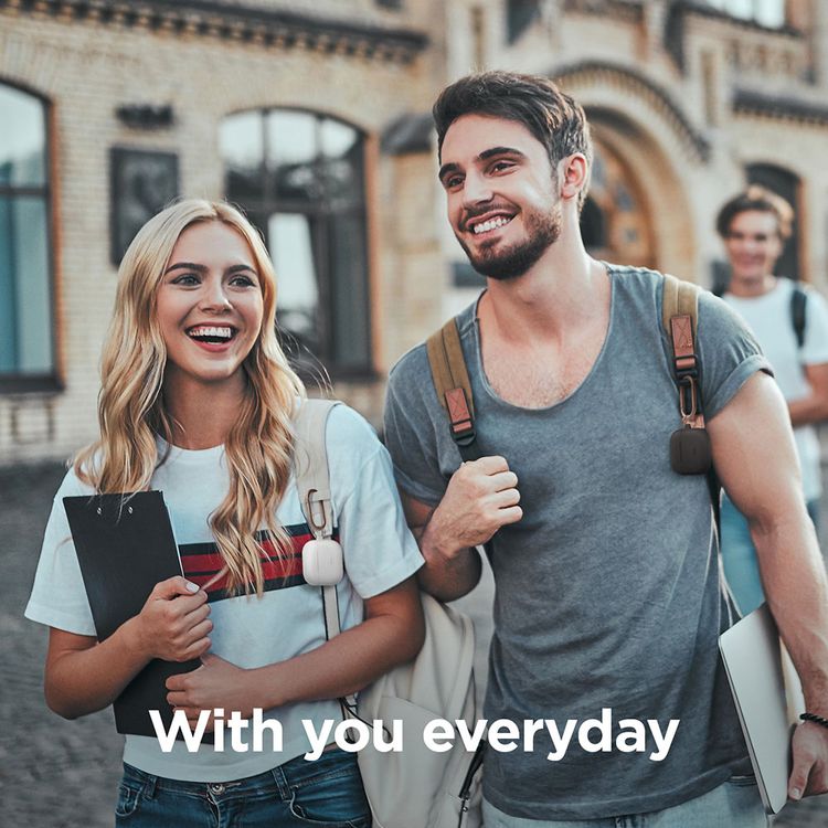 ELAGO Hang Case with Anti-Lost Ring for AirPods 3, Drop Resistant, Dustproof & Absorbing Protective Cover with Hang Case Suitable with Wireless Charger Black