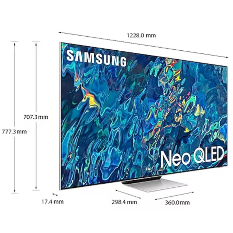 Samsung 55" QN95B Neo QLED 4K Smart TV - Silver - 55 Inch