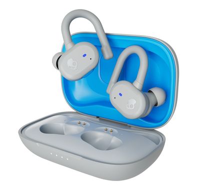 Skullcandy Push Active True Wireless in-Ear Earbuds, Call, Track & Volume Controls, Dual Noise-Reducing Microphones, 44 Hours Total Battery Life, 6 mm Driver Diameter - Blue/Gray