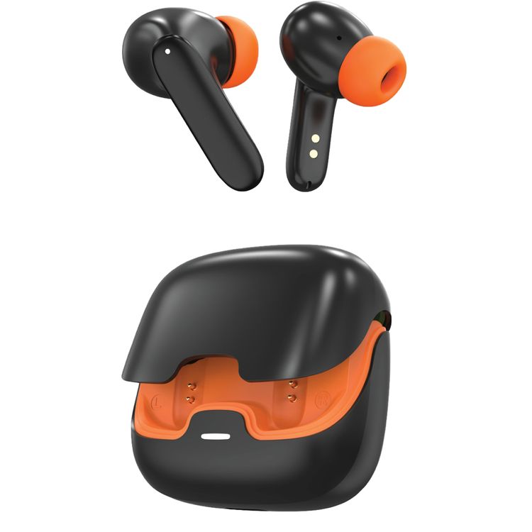 Green Lion Florence True Wireless Earbuds with Touch Control, Low Latency Mode, Voice Assistant, Quad -Mic with ENC Technology, Gaming Mode, Up to 6 Hours Play Time, 100 Hours Standby Time, Type-C Charging Port, Above 10m Transmission Range - Black