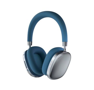 Porodo Soundtec ANC Airpod MAX Wireless Headphones, Voice Assistant, 400mAh Battery Capacity, 2 Hours Charging Time, Up to 51 Hours Working Time, Gaming Mode - Blue