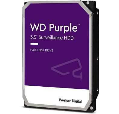 WESTERN DIGITAL 4TB Hard Drive for CCTV Surveillance - Purple