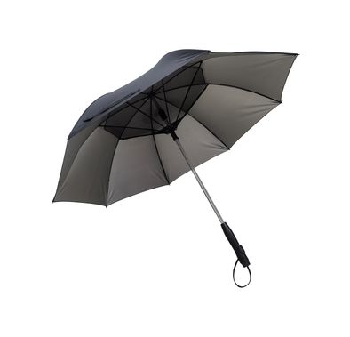 Porodo Lifestyle Cool Mist Umbrella with 2600mAh Battery Capacity, Built-in Fan & Hydrating Mist, Type-C Charging Port, 1 Hour Charging Time, Up to 3 Hours Working Time, UV Protection - Black