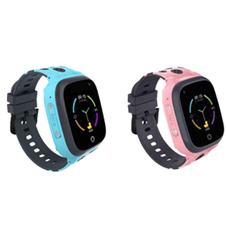Porodo Kids 4G Smartwatch with Video Calling, 2 Days Working Time, Touch Screen, Count Steps, Body Temperature, Nano Sim Slot, 650mAh Battery - Pink