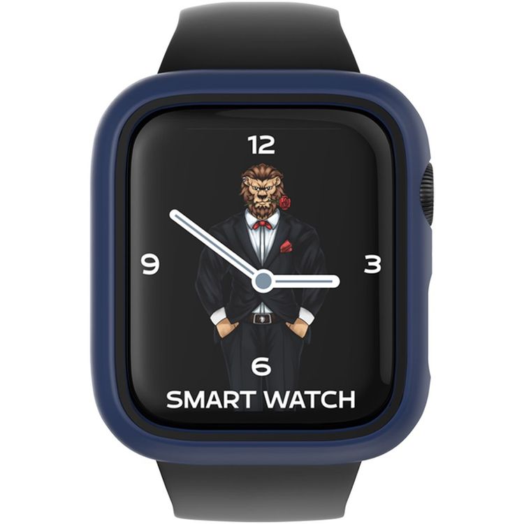 Green Lion Slim Guard Pro Case with Glass for Apple Watch 44mm- Blue