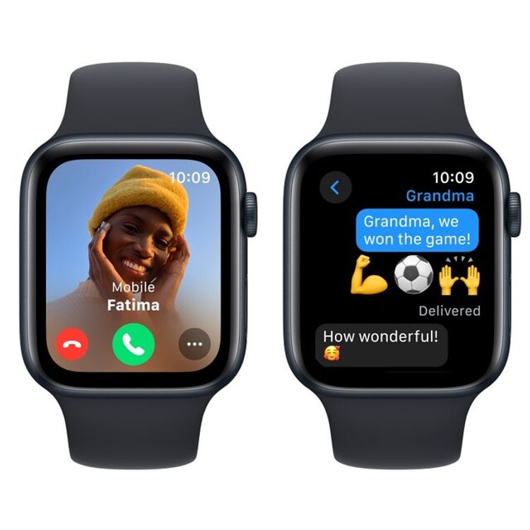 Apple Watch SE 2023 [GPS 44mm] Midnight Aluminum Case with Midnight Sport Band | M/L