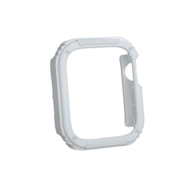 Green Guard Pro Armor Case with Glass for Apple Watch 44mm, Anti-Shatter, Anti-fingerprint, Fits to All, Damage Protection, Precise Cutouts, TPU Material, Lightweight Design - White