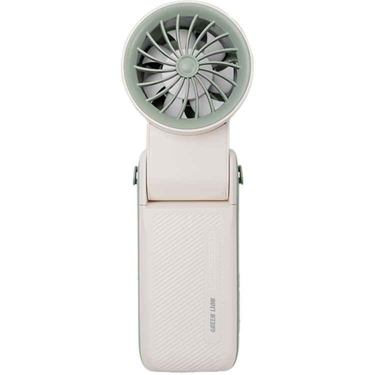 Green Lion Coolio Portable Fan with 1-199 Speed Levels, 6000mAh Battery Capacity, 5 Hours Charging Time, Type-C Charging Port, ABS + PC & Aluminum Alloy Material, 30 Hours Working Time, Silent Operation - White