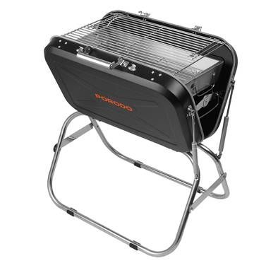 Porodo Lifestyle Portable Folding BBQ Grill with Steel Co...