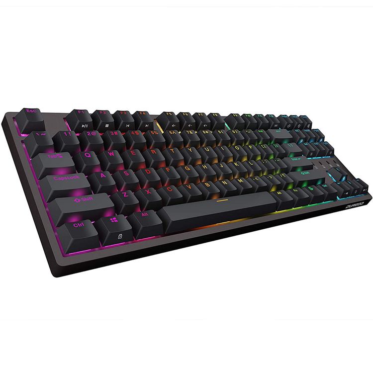 Durgod Taurus TKL Wireless Mechanical Gaming Keyboard  - Double Shot PBT NKRO (Cherry Red,Brown) - Space Purple