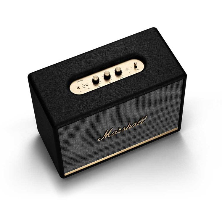 Marshall Woburn II Bluetooth Wireless Stereo Speaker with Bluetooth Version 5.0, Jack 3.5mm Connectivity, 10m Bluetooth Range, App Controller - Black
