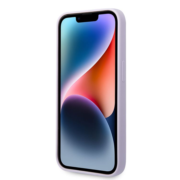 Karl Lagerfeld Magsafe Liquid Silicone Case With Ikonik NFT Logo iPhone 14 Pro Max - Purple